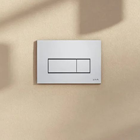 Vitra Loop Root Square Flushplate - Glossy White (1/4)