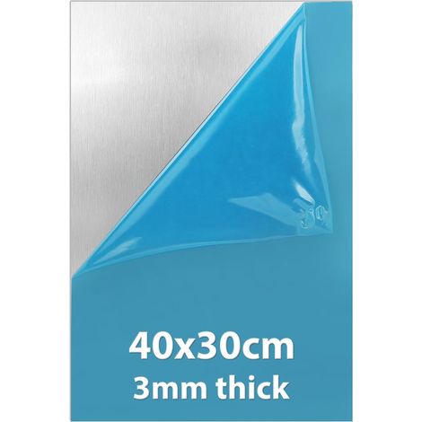 Plaque en tôle d'aluminium de 3 mm - 400 mm x 300 mm (40cm x 30cm) (1/5)
