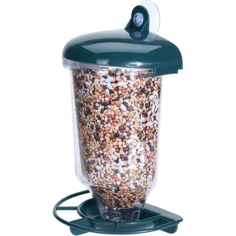 Comedero para pájaros de ventana con ventosa 23 cm