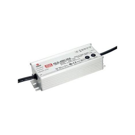 Mean Well HLG-40H-24A Driver LED Negro 40W IP65