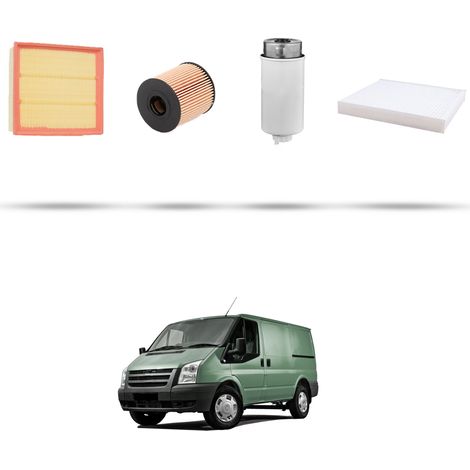 Kit tagliando 4 filtri compatibile con Ford Transit 2007 2.2 TDCi 81kw dal 2006 (1/5)