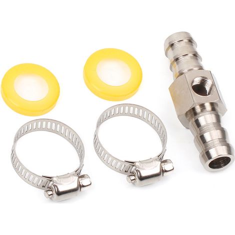 Automotive modification parts 3/8 fuel line, fuel pressure gauge, sensor, T-type barb connector 1/2 - -1/2 (1/4)