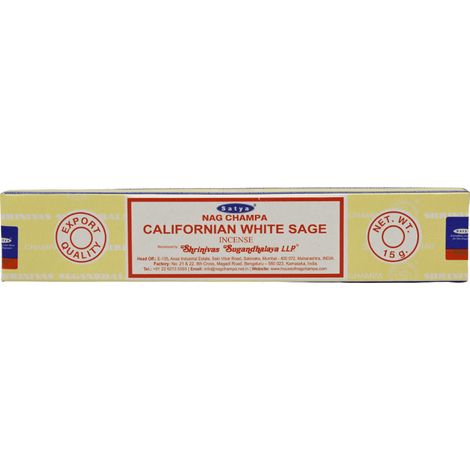 Kalifornischer weißer Salbei-Räucherstäbchen 15g Satya