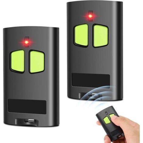 ALLIANDISLot de 2 Portail Télécommandé Compatible avec to.GO 2VA, to.GO 4VA, to.GO 2WV, to.GO 4WV,Rolling Code Bip Portail Porte De Garage, 2 Canaux