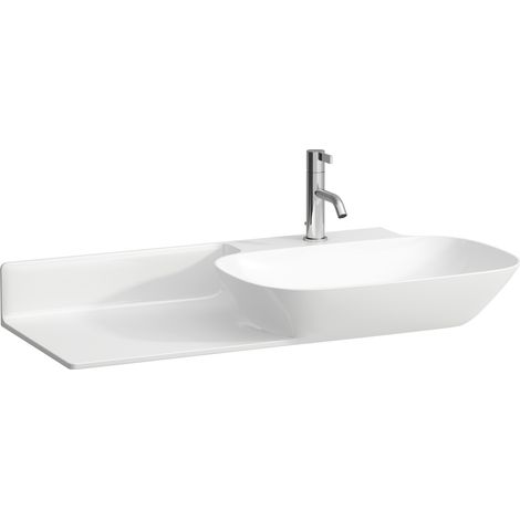 LAUFEN INO lavabo, 1 trou pour robinet, sans trop-plein, tablette