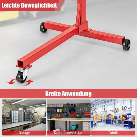 Motorständer 340 kg Motorheber 360° drehbar mit 4 verstellbaren Armen Motorhalter für Garagen (1/5)