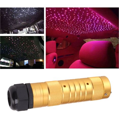 7-Watt-Lichtleiter-Sternenhimmel-Deckenleuchten-Set mit Bluetooth-RGBW-LEDs, Musikmodus per App/Fernbedienung steuerbar, für Auto- und Heimdekoration (1/5)