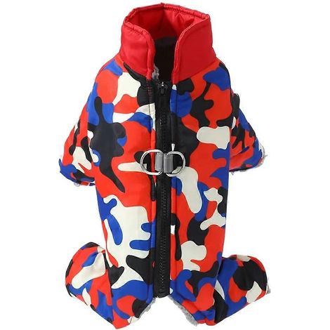 Manteau chien hiver automne combinaison anti-vent chien peluche chaude veste résistante au froid pour petit chien, tenue de saison froide, vêtement extérieur imperméable et douillet, modèle ajusté, ta (1/5)