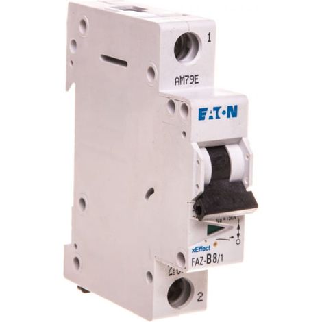 Interruttore magnetotermico 1P B 8A 15kA AC FAZ B8/1 278530