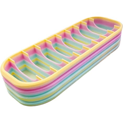 Organizador de cuentas - Contenedores de pintura de diamantes con degradado estético de 10 compartimentos, organizador portátil  Caja de arte para pintura de diamantes de imitación para el hogar, sala (1/5)