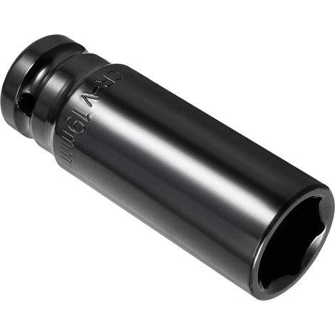 Profond Impact Douilles 1/2" Entraînement 19mm Douille 6 pointe Noir (1/5)