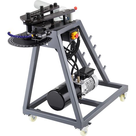 VEVOR Piegatubi Elettrico 1100 x 690 x 1025 mm 750 W Piegatubi Mobile con Ruote, 3 Matrici e Angolo di Piegatura Massimo di 180° con Cilindro Idraulico da 6 Litri Adatto per Tubi da 19,05 a 50,8 mm