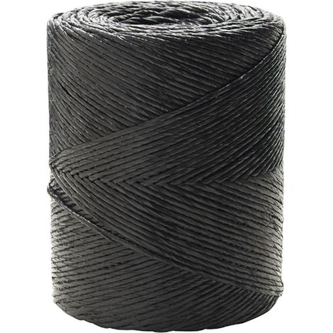 Cuerda Rafia Bobina 750 gramos Color Negro