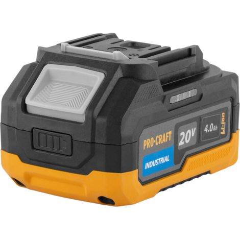 Batteria Procraft 20/4 Industrial 20 V 4,0 Ah / 4000 mAh Li-ion con indicatore di carica