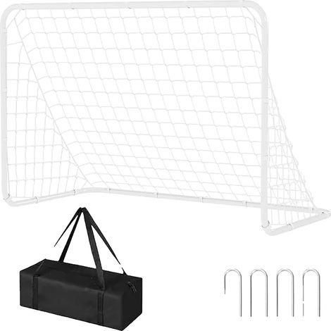 But de football, dimensions 1,83 m x 0,91 m x 1,22 m, cadre en acier robuste, filet en PE durable, design portable, assemblage sans outils (1/5)