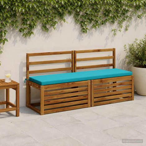 vidaXL Cojín de banco SOEST 100% Poliéster Tuquesa 150 x 40 x 5 cm (1/5)