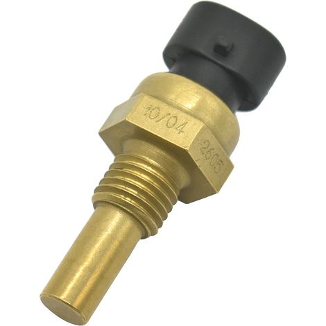 Kühlmitteltemperatursensoren mit schwarzen 2-poligen Steckern für General Motors, Buick, Chevrolet, Cadillac und GMC, Teilenummern 12191170 und 15404280.