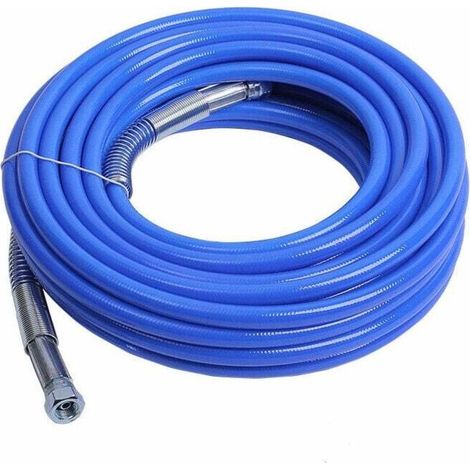 Tuyau de pulvérisation sans air 15 m x 1/4 po – Polyéthylène flexible pour pulvérisateur peinture – Compatible systèmes HEA (1/3)