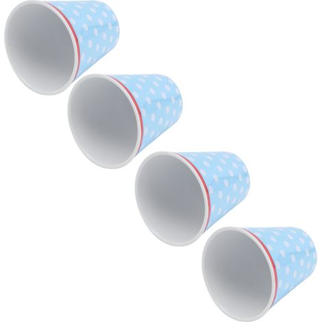 Gobelets en mélamine, gobelets imitation porcelaine, coffrets cadeaux pour restaurants et écoles, gobelets en mélamine, gobelets pour étudiants, ensemble de 4 pièces (1/5)