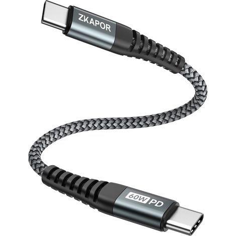 Câble USB C vers USB C Court 30CM 60W PD Cable Type C Charge Rapide (1/5)