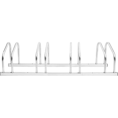 Maison Exclusive - Bicicletero para 4 bicicletas acero galvanizad