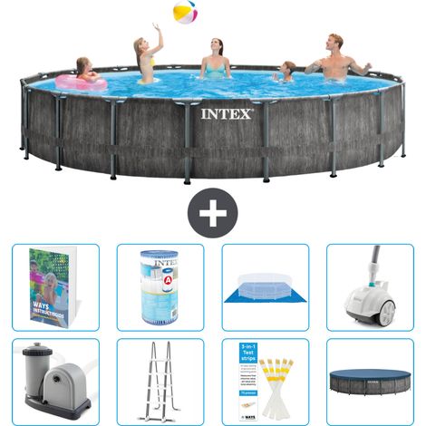 Prism Frame Pool Rund - 549x122 cm - 9-teilig S549