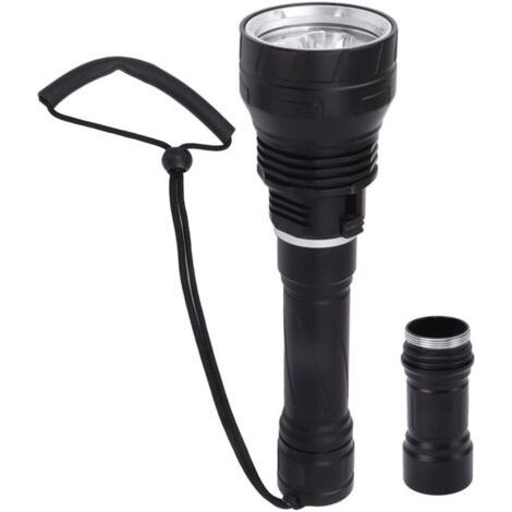 Lampe de poche de plongée étanche IPX8, 100 000lm, professionnelle, 100m, lumière sous-marine lumineuse, torche (1/5)