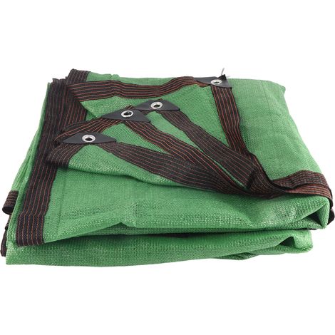 Voile d'ombrage extérieur jardin, filet anti-UV pour plantes fleurs, housse respirante verte 2x4m (1/4)