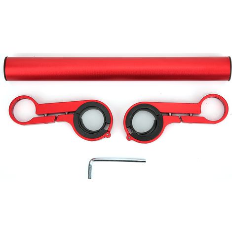 Doppelte Fahrradlichthalterung mit Clip - Multifunktionale Lenkerverlängerung für Fahrradbeleuchtung, Fahrradzubehör (20 mm) (1/5)