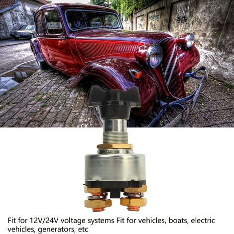 Interruptor de batería ManoMano SSB106 de 12V/24V para barcos y generadores (1/5)
