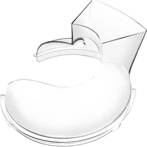 La tapa a prueba de fugas y salpicaduras para los procesadores de alimentos con tazón basculante de 5,5/6/7/8 cuartos de galón es transparente (tazón mezclador de acero inoxidable disponible). (1/5)