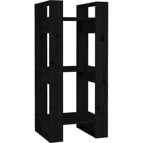 Maison Exclusive - Bücherregal/Raumteiler Schwarz 41x35x91 cm Mas (1/5)