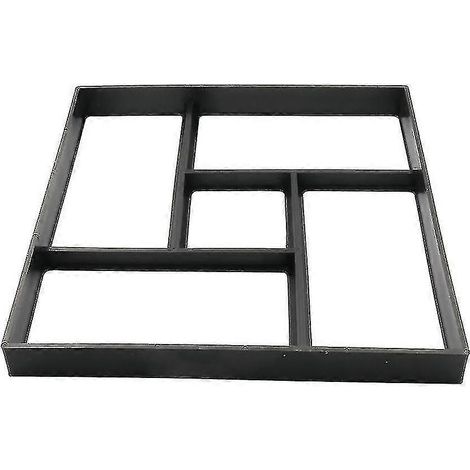 Moule réutilisable en plastique pour pavés de chemin, en béton, en ciment ou en briques, pour la fabrication de pavés décoratifs de jardin et de routes. (1/5)