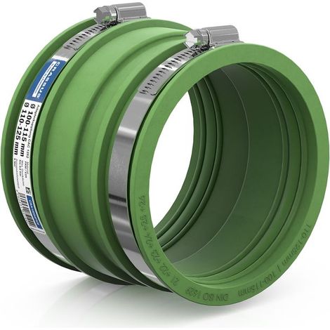 Raccord adaptateur CR CAC 1252 FKM (110-125 à 100-115 mm), FKM / V2A