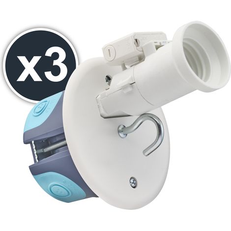 DEBFLEX - BTE PLAFOND STOPAIR D67 P50 DCL + DOUILLE E27 + Fiche DCL - 718622