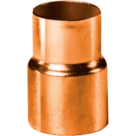 réduction en cuivre à souder - femelle 12 mm vers femelle 10 mm - sachet de 2