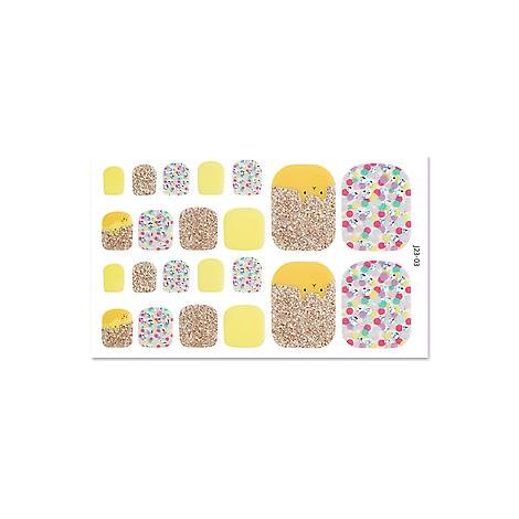 Autocollants pailletés pour manucure des ongles de pieds, patchs pour ongles imperméables et longue tenue pour femmes et filles (J23 03) (1/5)