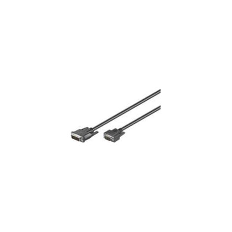 Câble DVI-A/VGA Full HD, nickelé, Connecteur DVI-A (12+5 broches)  Connecteur VGA (15 pôles). Longueur de câble 2 m