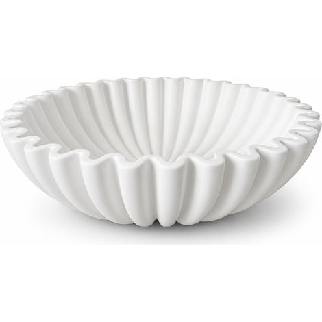 Coupe Décorative Blanche en Céramique pour Salon (1/5)