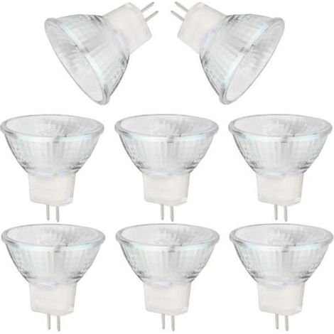 Ampoule halogène MR11 - 20W - GU4 - Blanc chaud - Paquet de 8 (1/4)