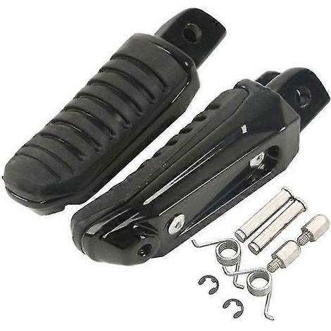 Motorrad-Fußrasten vorne und hinten für Suzuki DL650, DL1000, GSF1250, SX650F, Bandit 650, SFV650, SV650, GSR600, GSXR1100 – vorne, schwarz (1/5)