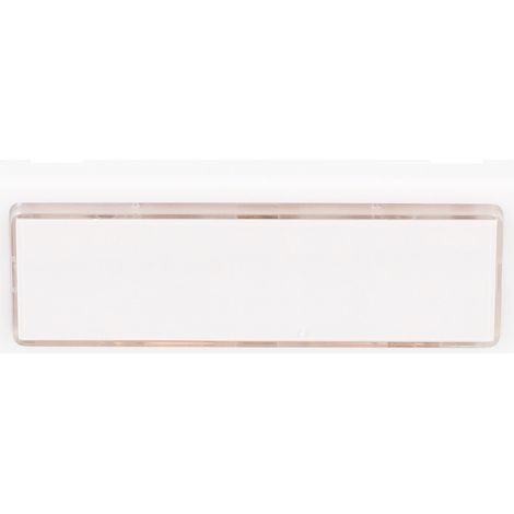 Unitec 40791 - Interruttore campanello, montaggio a parete, con targhetta per il nome, illuminato, colore: bianco (1/3)