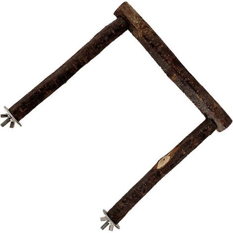 Bâton en bois pour oiseau de compagnie, jouet pour perroquet, accessoire pour cage à oiseaux (1/4)