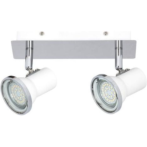 Spot plafond blanc GU10 2x15W IP44 Steve Rabalux 5498