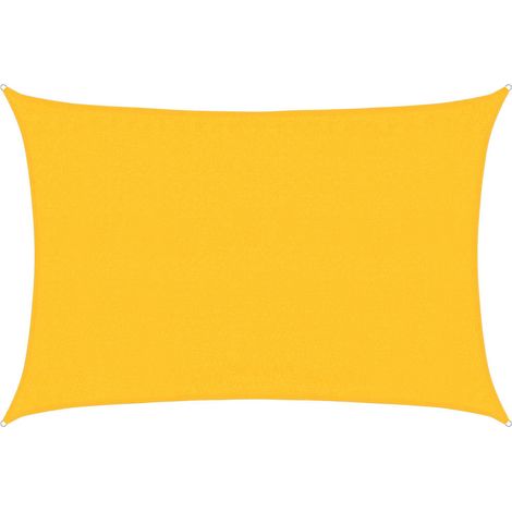 Maison Exclusive - Voile d'ombrage 160g/m² rectangulaire jaune 3,5x4,5 m PEHD (1/5)