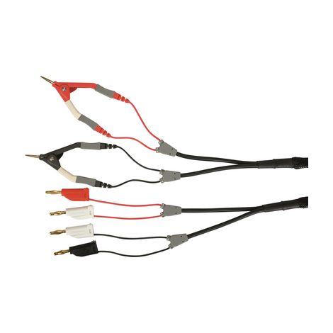Herramienta del electricista Schutzinger enchufe 4mm clip Kelvin 70 cm