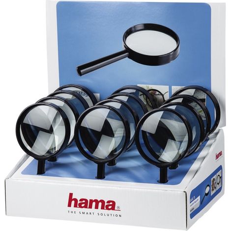 Hama Leselupe "Basic 75" 1,75x Schwarz 75mm - Lupe