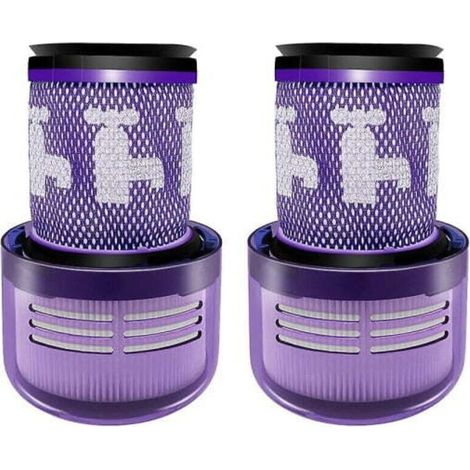 2er-Pack waschbare Ersatzfilter für den kabellosen Dyson V12 Detect Slim Staubsauger 971517-01-Crezuo