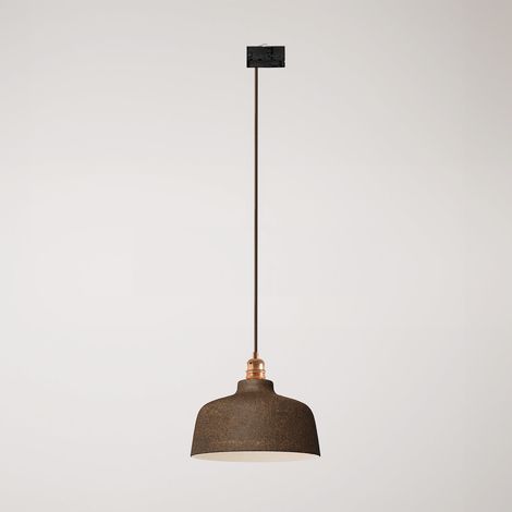 Creative Cables - Candeeiro suspenso com abajur Coppa e adaptador de calha - lâmpada incluída