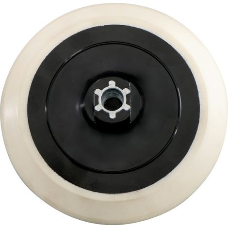 Plateau auto-agrippant 147 mm M 14, pour la fixation d'accessoires de ponçage et de lustrage metabo